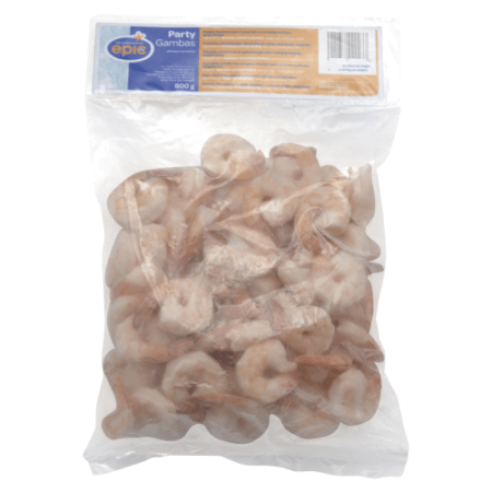 Vannamei garnalen, gekookt, gepeld, met staartstukje