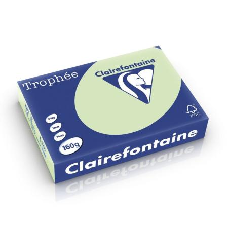 Gekleurd papier Clairefontaine - A4 160gr golfgroen