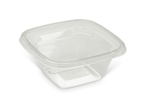 Domepack 135x135 375cc + Lid "Transparant"