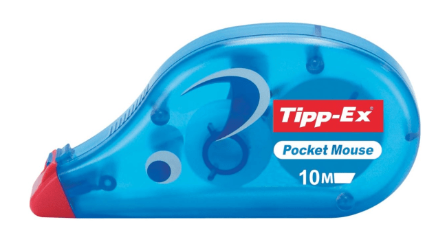 Tippex correctieroller - blauwe muis