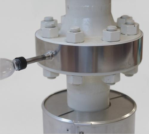 Inox flensbeschermers type "I" met aansluitnippel DN10 PN10  v1