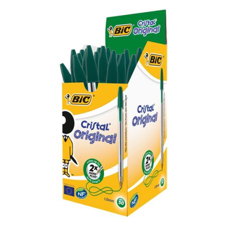 Balpen BIC cristal groen
